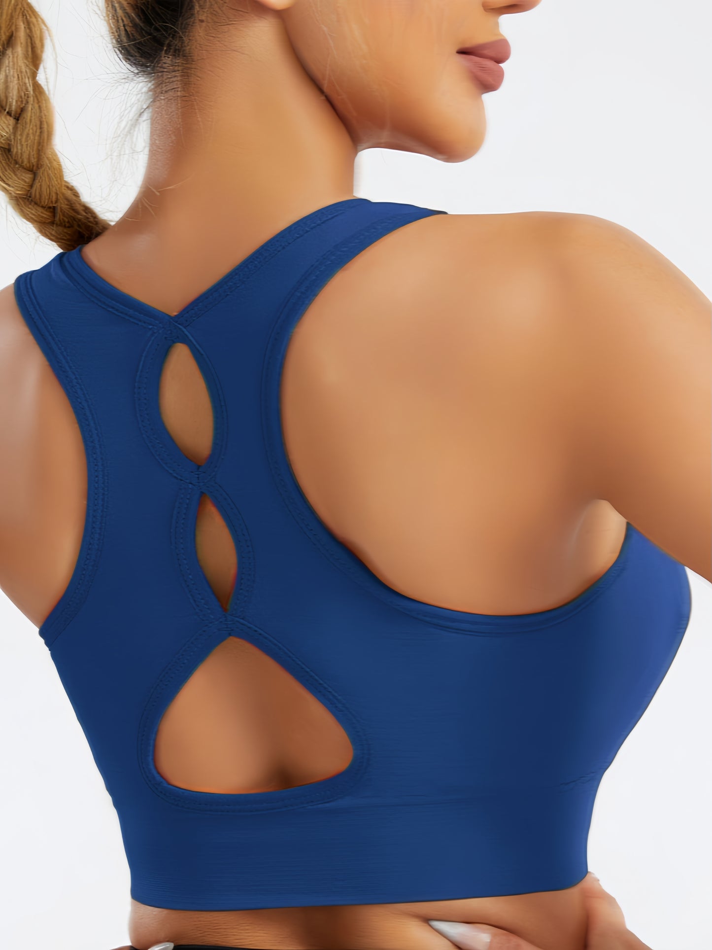 High-Elasticity Comfortable Soft Backless Cutout Sports Bra - Moisture-Wicking Activewear