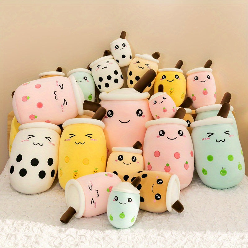 Cute Plush Pillow Cushion for Home Decor - Fruit, Milk Tea, Coffee