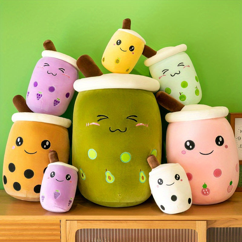 Cute Plush Pillow Cushion for Home Decor - Fruit, Milk Tea, Coffee