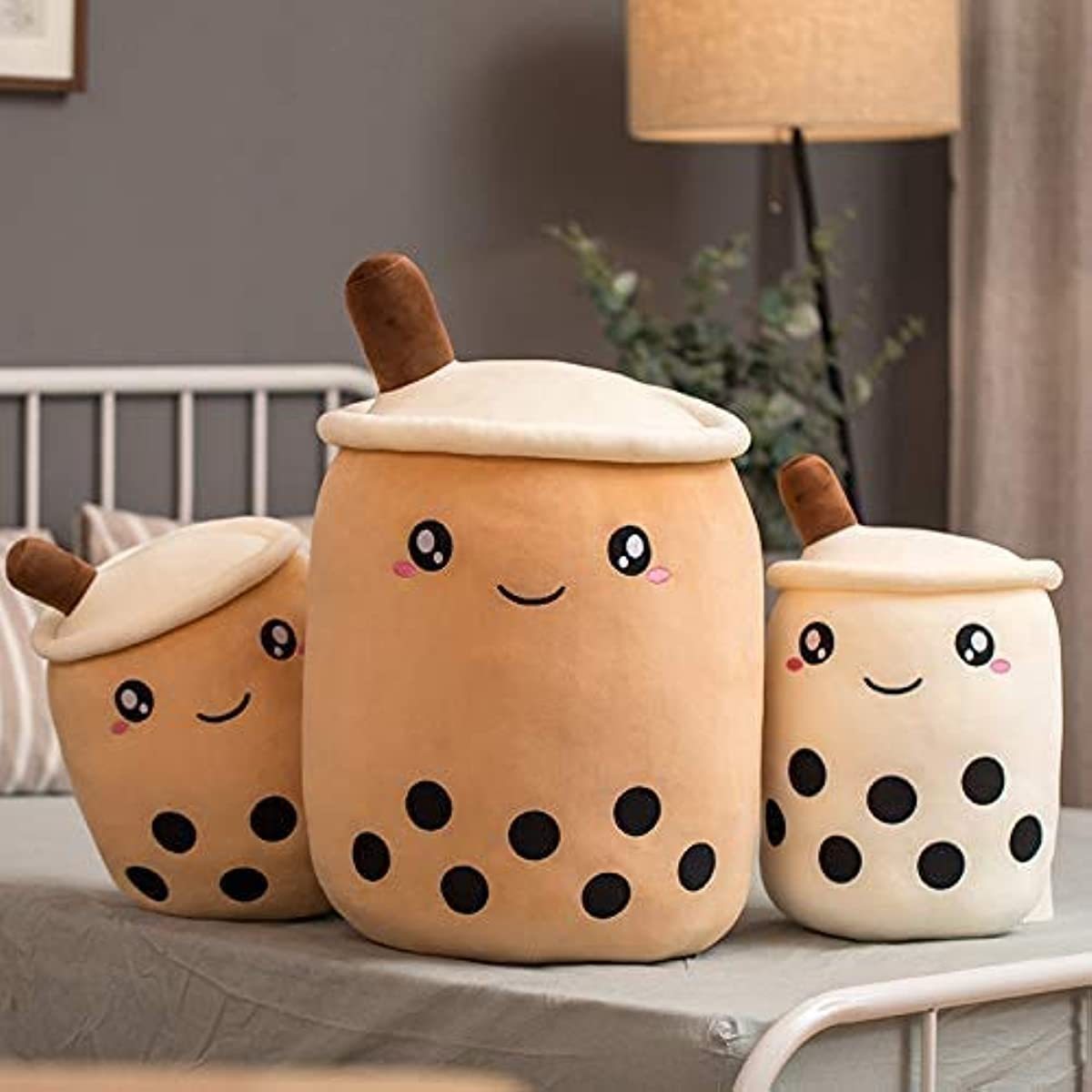 Cute Plush Pillow Cushion for Home Decor - Fruit, Milk Tea, Coffee