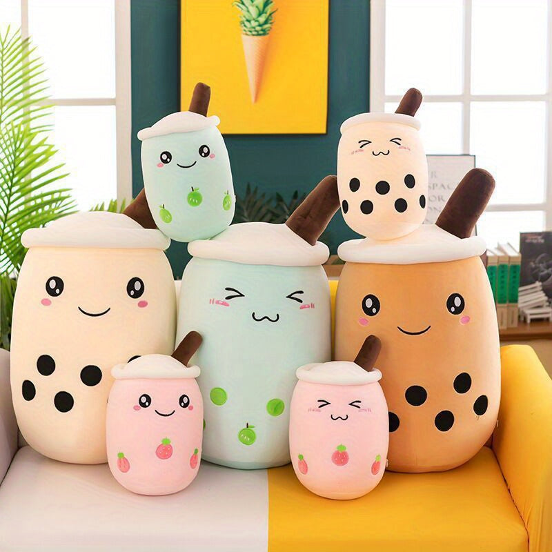 Cute Plush Pillow Cushion for Home Decor - Fruit, Milk Tea, Coffee