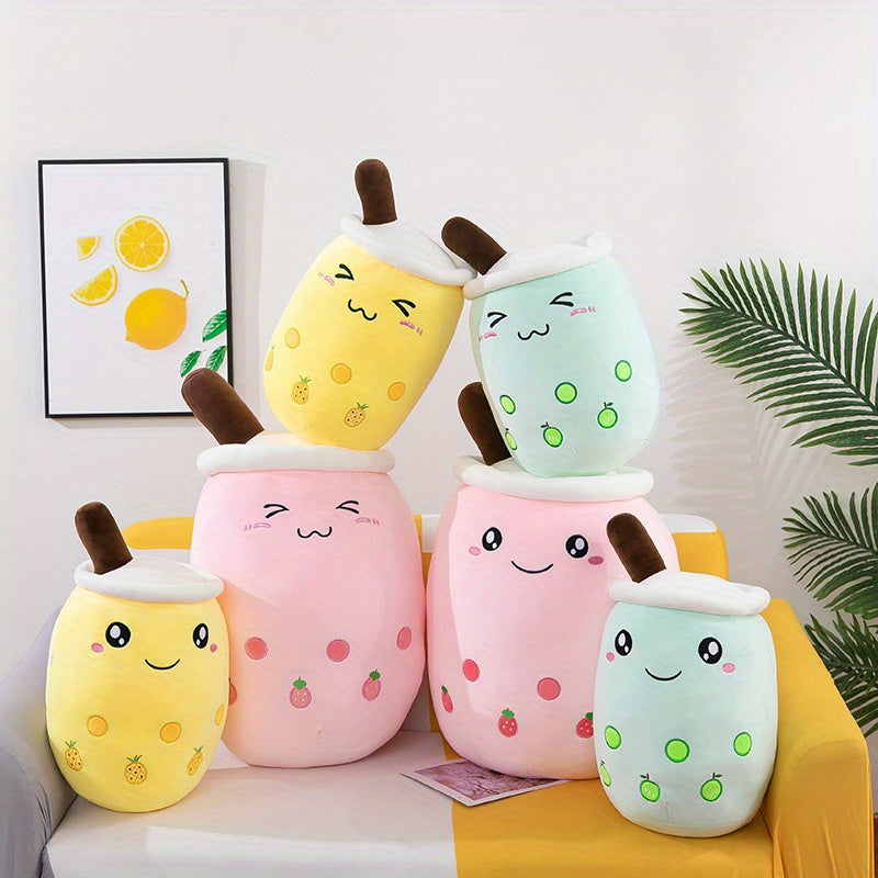 Cute Plush Pillow Cushion for Home Decor - Fruit, Milk Tea, Coffee