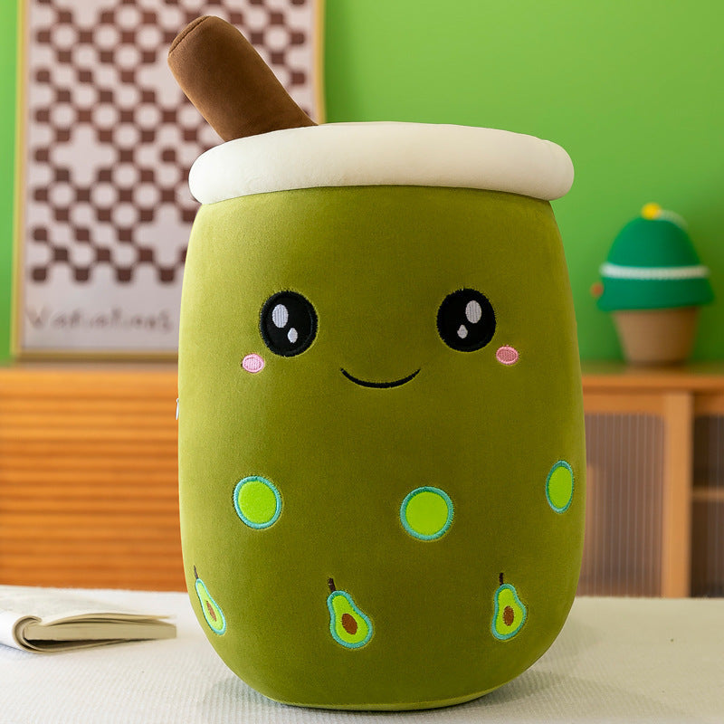 Cute Plush Pillow Cushion for Home Decor - Fruit, Milk Tea, Coffee