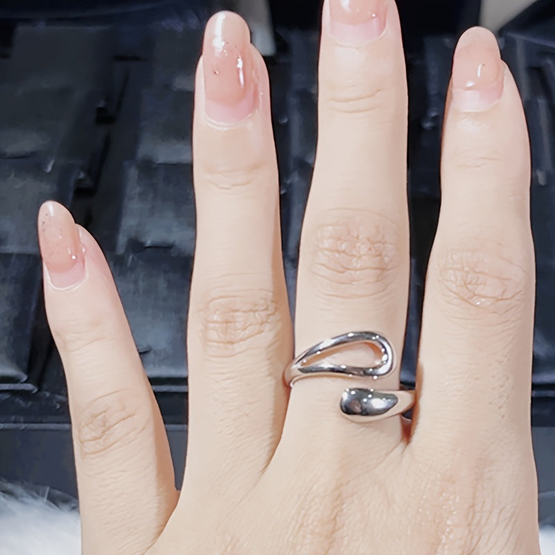 925 Sterling Silver Women's Teardrop Wrap Ring - Elegant, High Quality