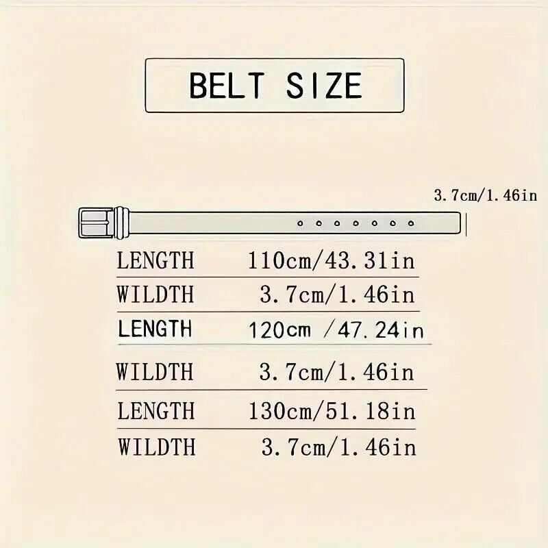 1PC Business Casual Men’s Genuine Leather Cowhide Belt with Automatic Buckle