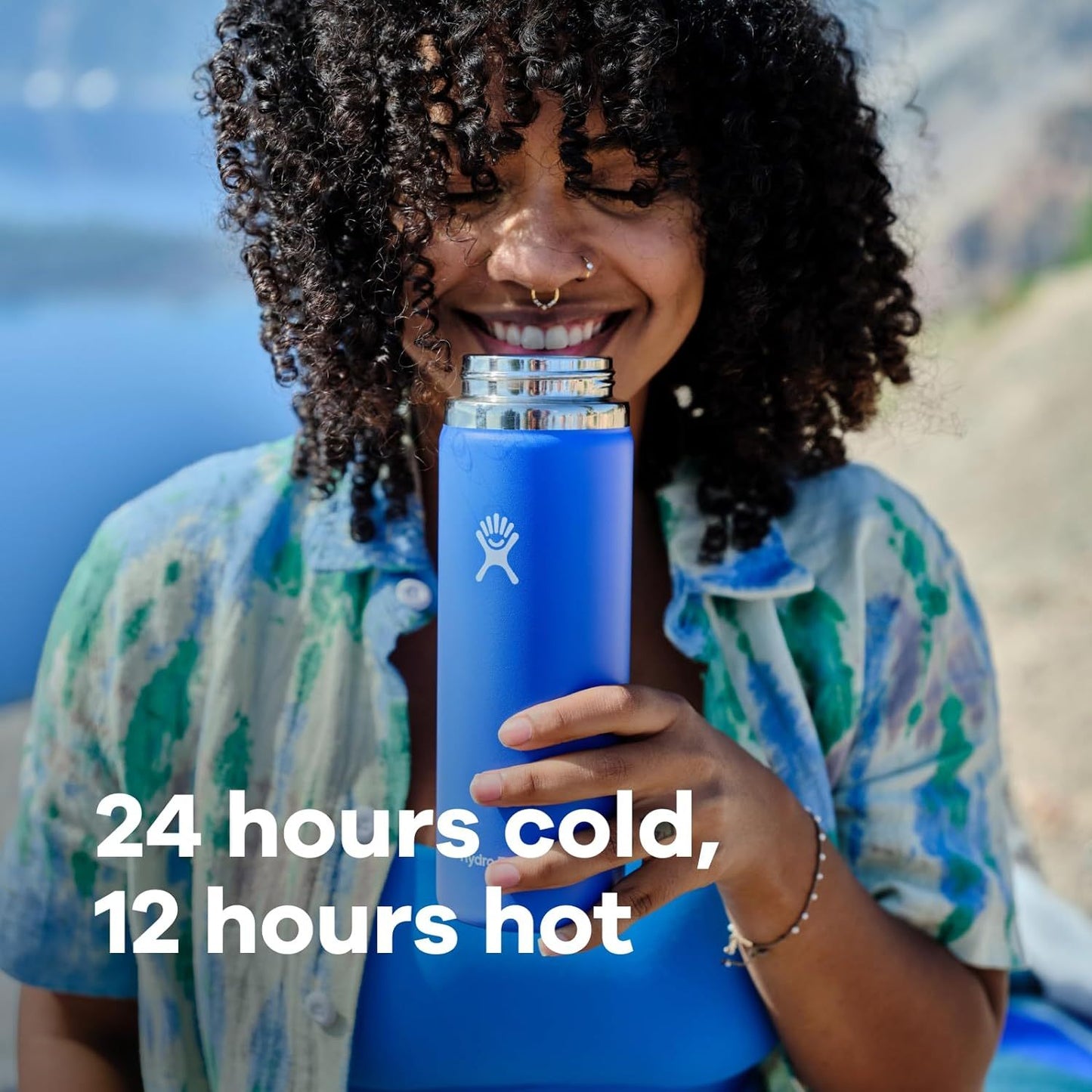 Hydro Flask Wide Mouth Vacuum Insulated Stainless Steel Water Bottle with Leakproof Lid for Cold Drinks, Sports, Travel, and School
