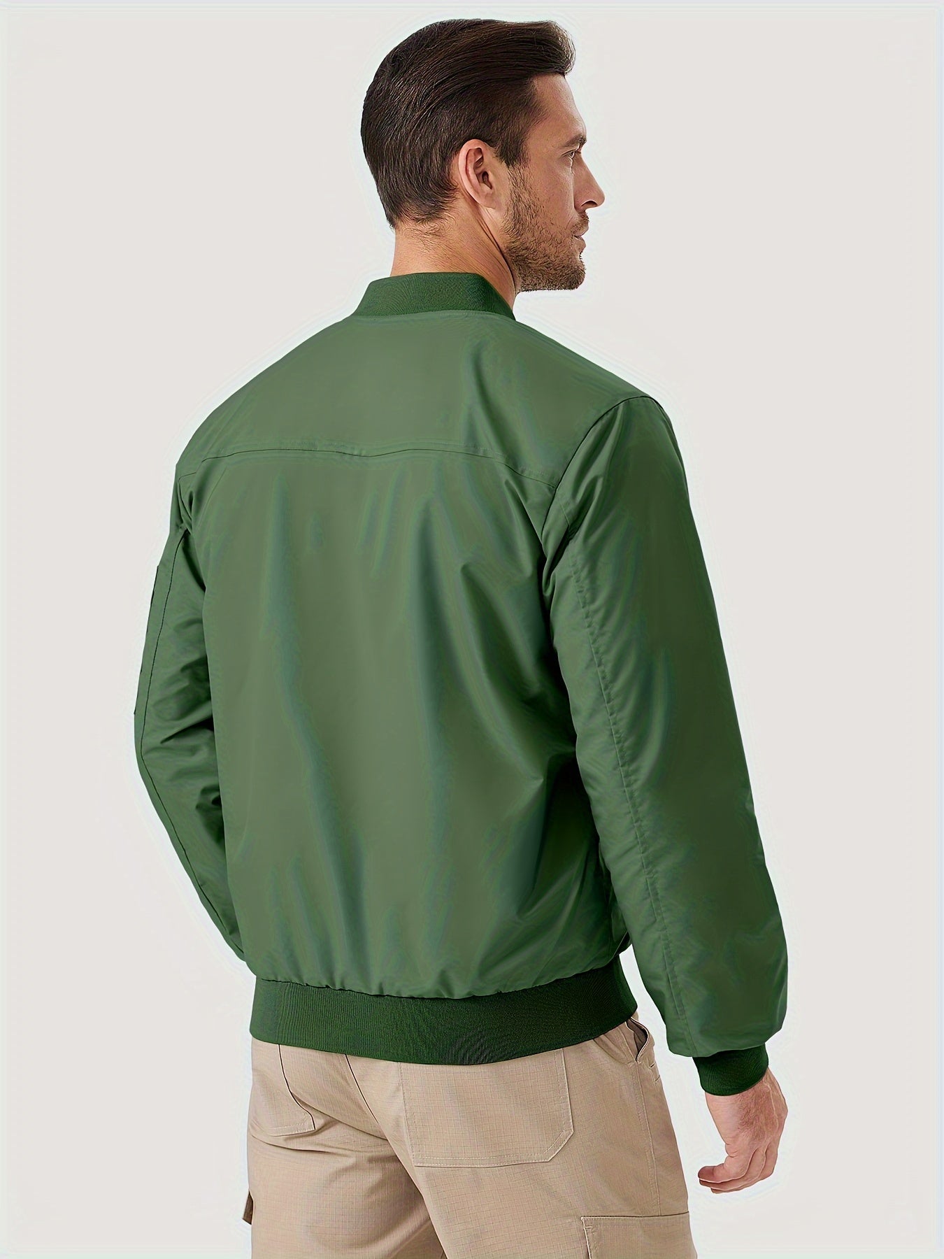 Men's Bomber Lightweight Casual Jacket With Pockets