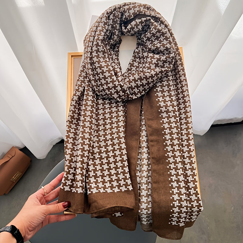 Elegant Versatile Women's Scarf, Warm Shawl For Spring, Autumn, And Winter, Ideal For Office, Air-Conditioned Spaces And Lunch Breaks, Stylish Versatile Wrap