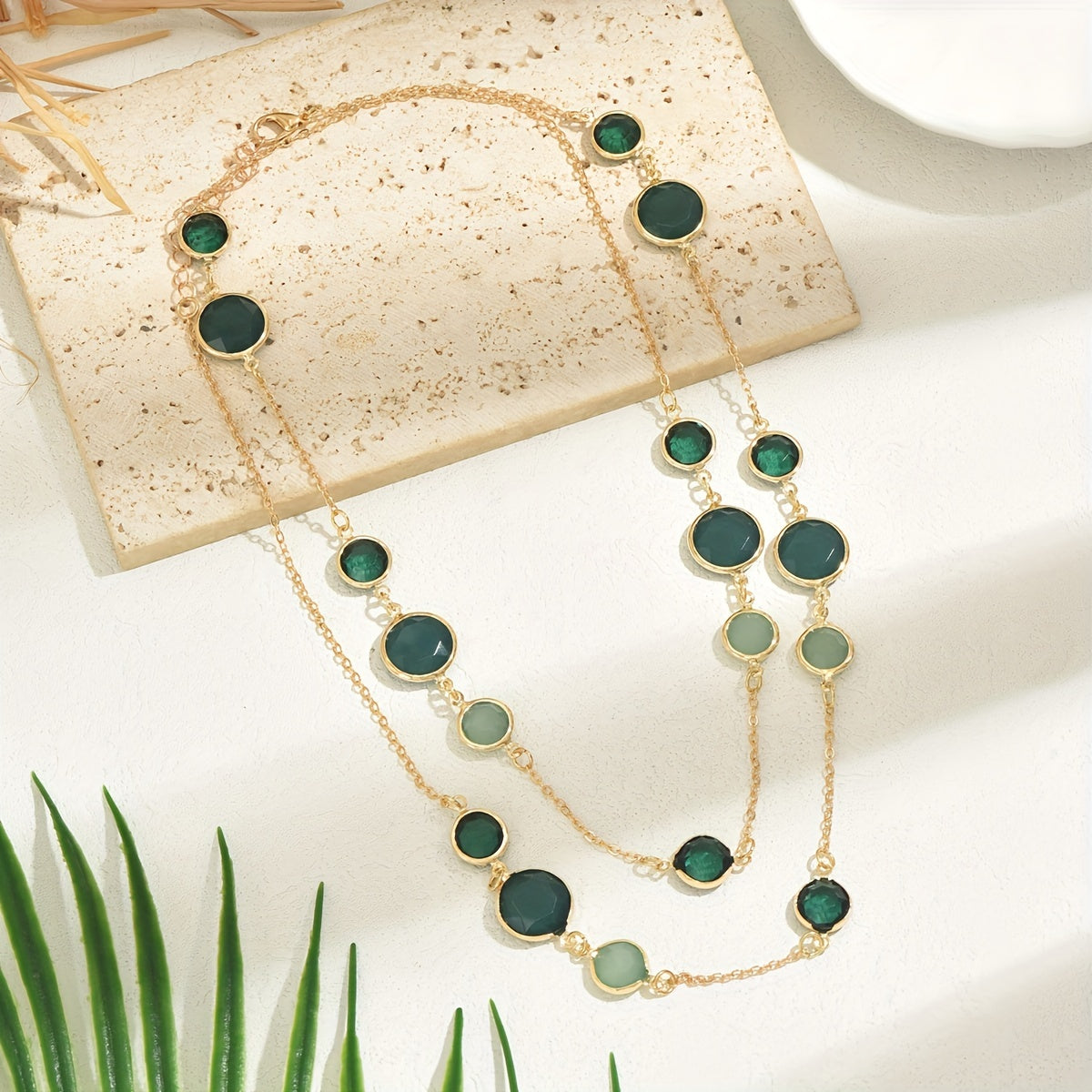 Elegant Multicolored Beaded Long Necklace for Women