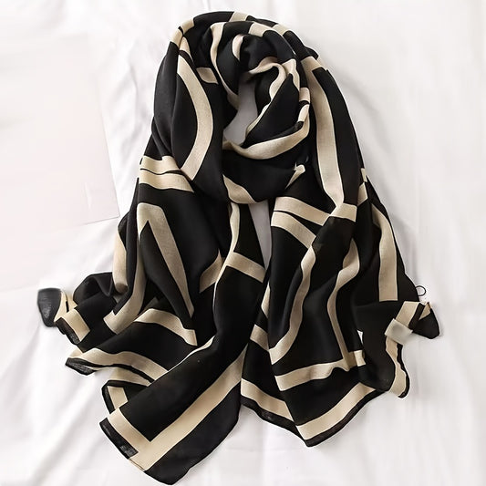 Like Silk Feel Scarf For Women Winter Warm Scarf Shawl Neckerchief Lightweight Shawl Wrap