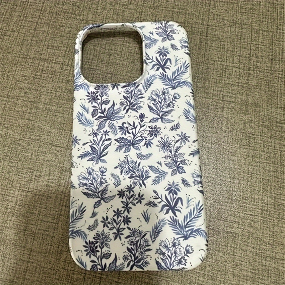 Aesthetic Blue And White Porcelain Case for Iphone 15 14 13 Pro Max 11 12 Mini XR XS Max 7 8 Plus Floral Shockproof Soft Cover