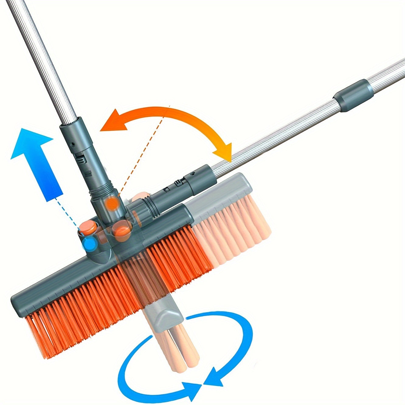 Extendable Snow Brush Set with Detachable Shovel - Soft Bristle Head & Foam Grip for Easy Car, Truck, or SUV Windshield Cleaning
