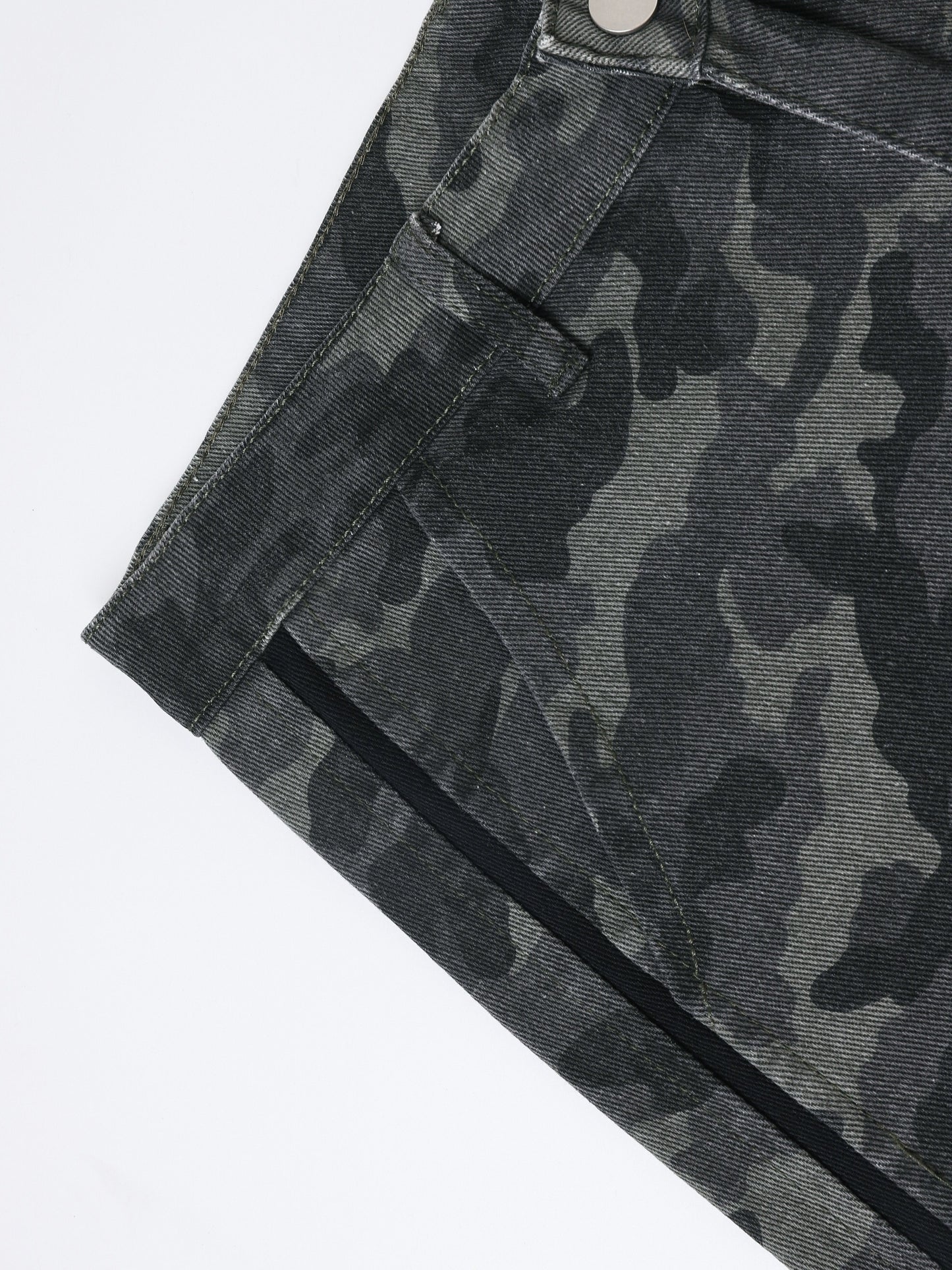 Men's Straight Leg Denim Pants, Men's Camouflage Pattern Print Jeans, Versatile For Outdoors And Casual Wear