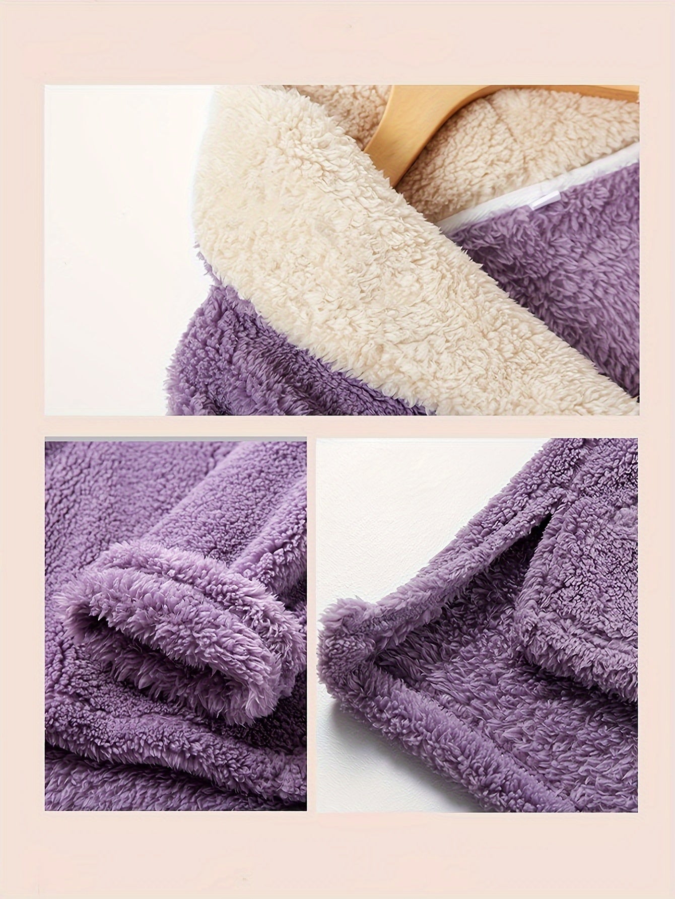 2-Piece Cozy Comfy Winter Flannel Plush Warm Pajama Set For Women - Simple & Elegant V-Neck Long Sleeve & Pants, Daily Home wear For Relaxed comfort