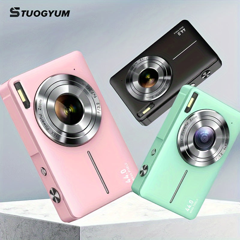 Best Price KONPCOIU 44MP Digital Point and Shoot Camera with 16x Zoom, FHD 1080p Video, Anti-Shake for Kids, Teens, Students, Seniors