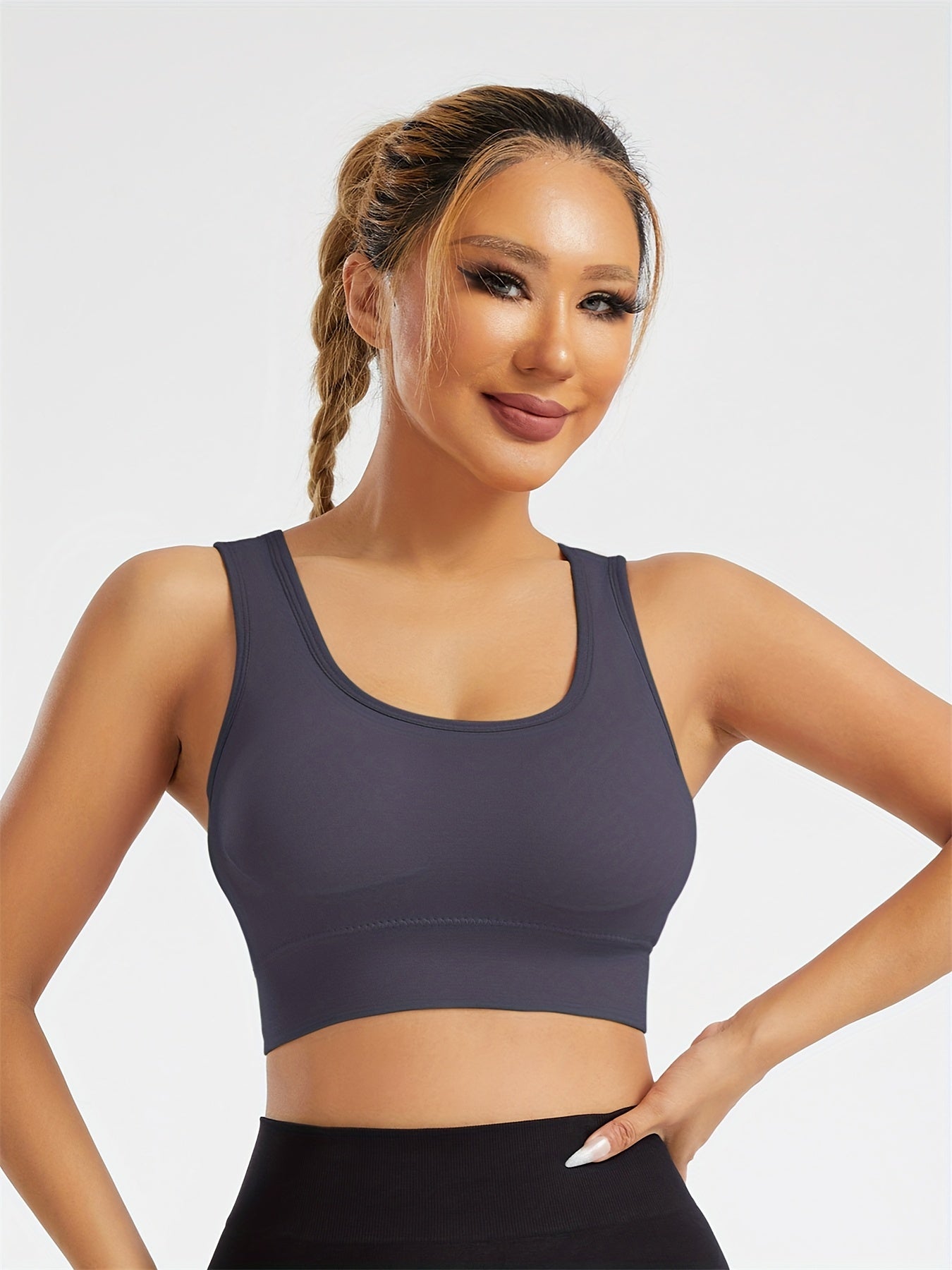 High-Elasticity Comfortable Soft Backless Cutout Sports Bra - Moisture-Wicking Activewear