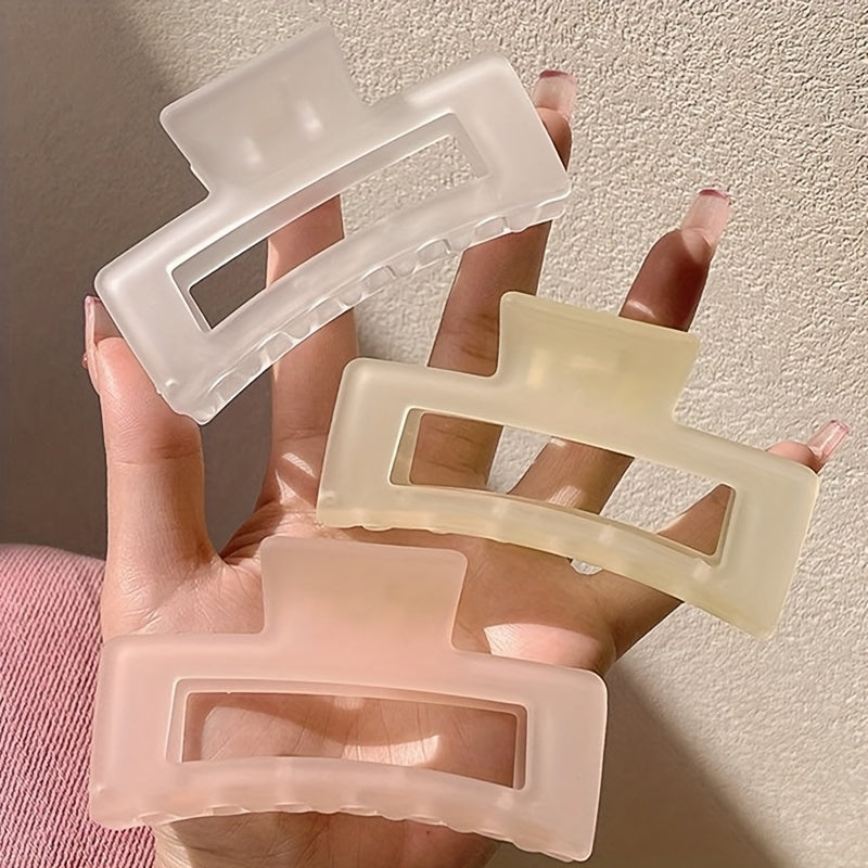 6pcs Set Cute Hair Claw Clips - Non-Slip, Matte Finish for Women