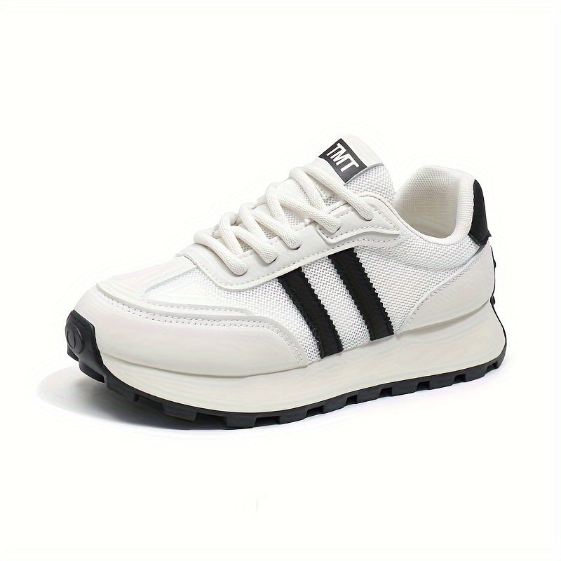 Women's Chunky Waffle Sneakers, New Spring/Summer Fashion, Breathable Mesh Athletic Shoes