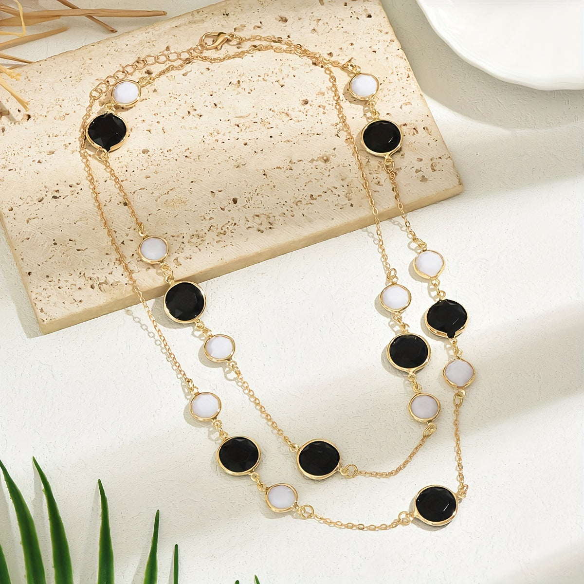 Elegant Multicolored Beaded Long Necklace for Women