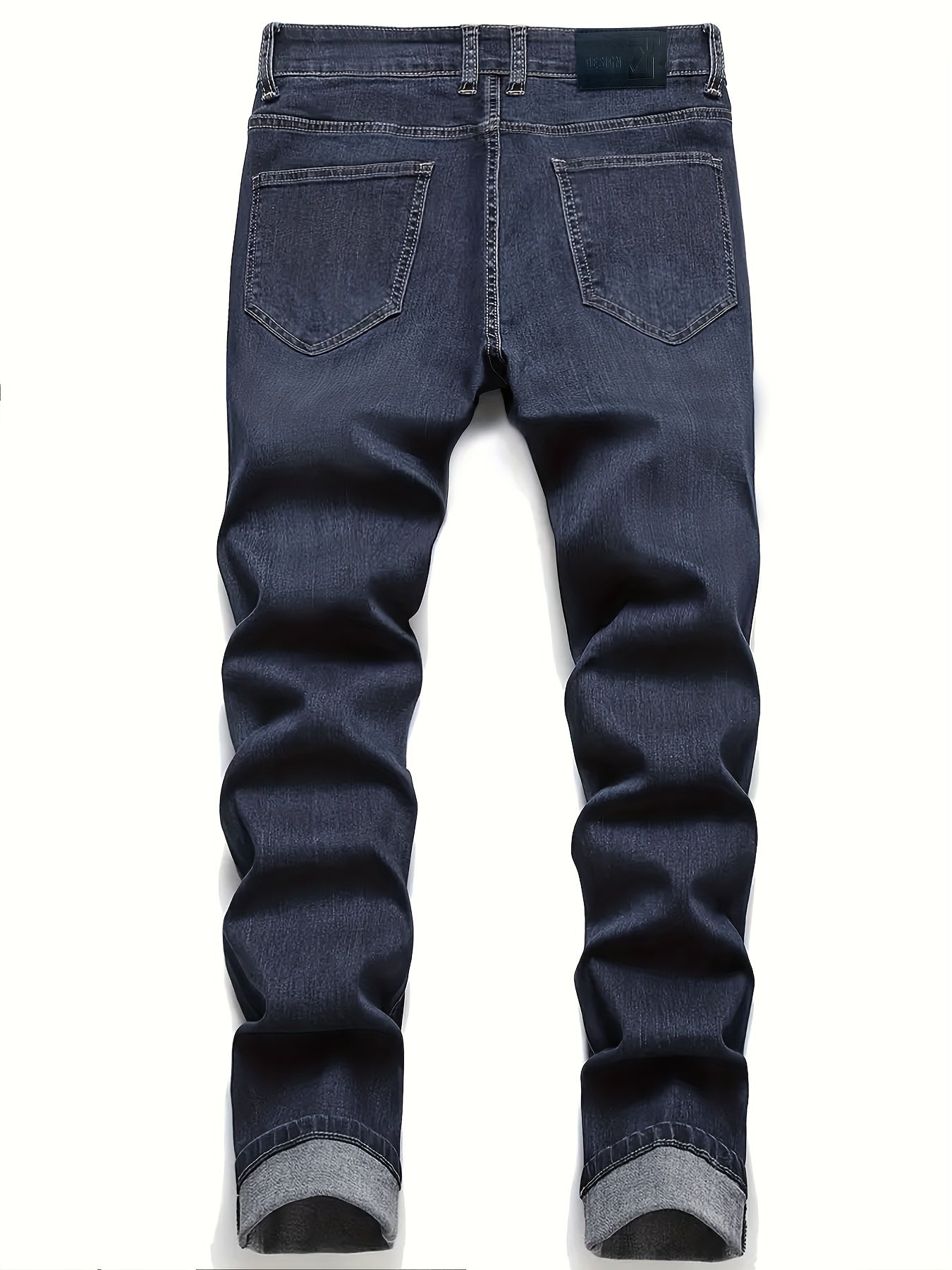 Men's Slim Fit Denim Jeans: Classic Design, Versatile for Four Seasons