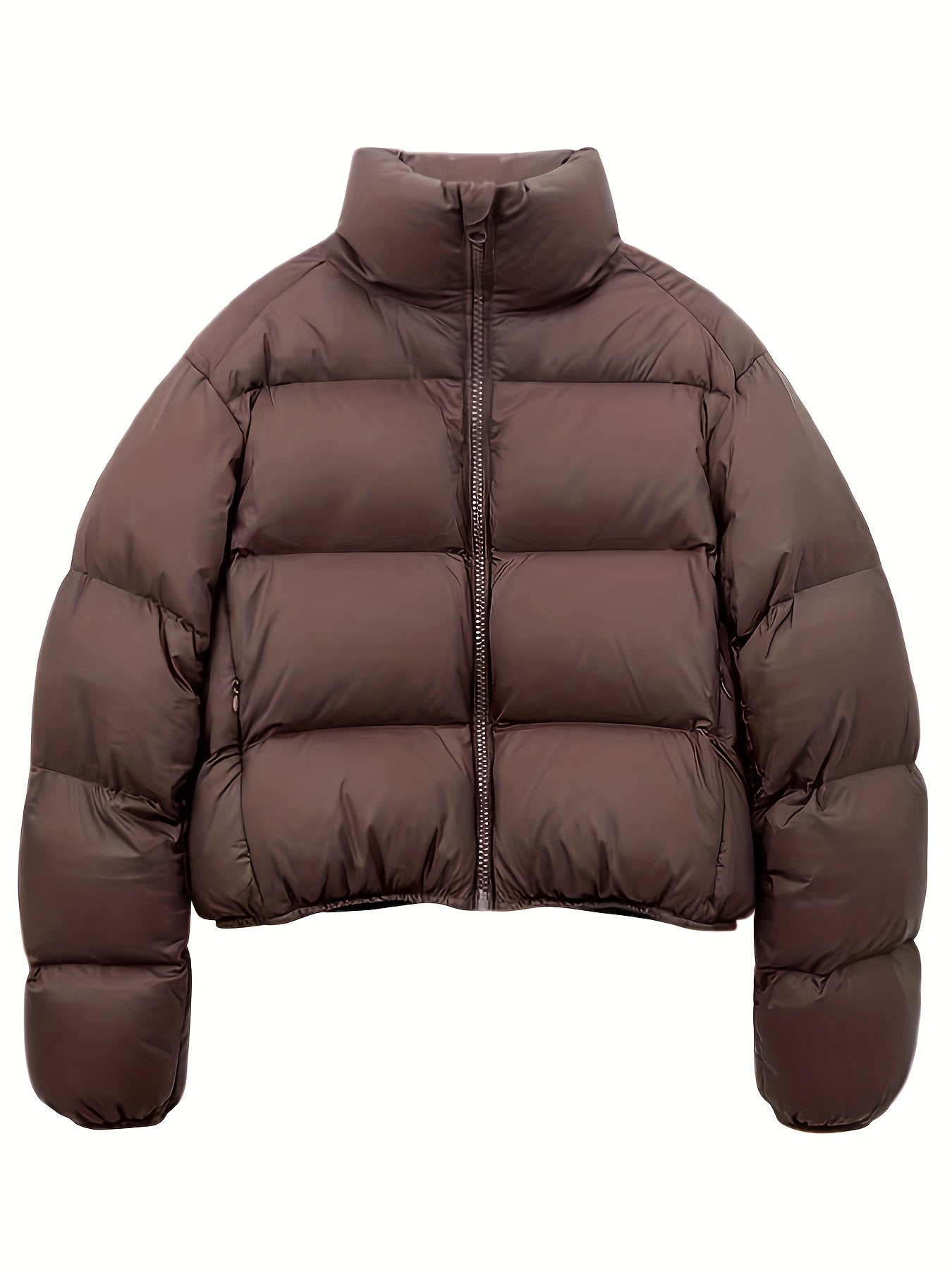 Kendou Wind 2024 Short Stand Collar Down Quilted Puffer Jacket Women Short Thicker Small Warm Stand Collar Winter Coat Fashion