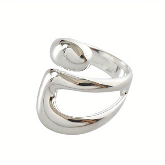 925 Sterling Silver Women's Teardrop Wrap Ring - Elegant, High Quality