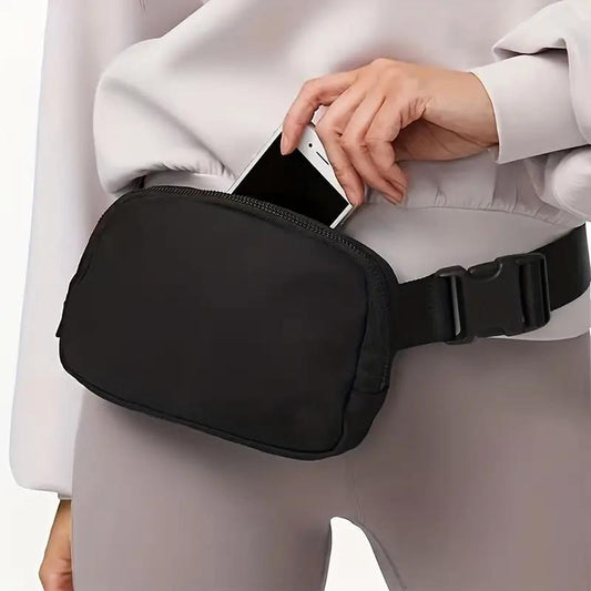 Women's Nylon Adjustable Fanny Pack, Crossbody Chest Bag for Sports, Everyday Use