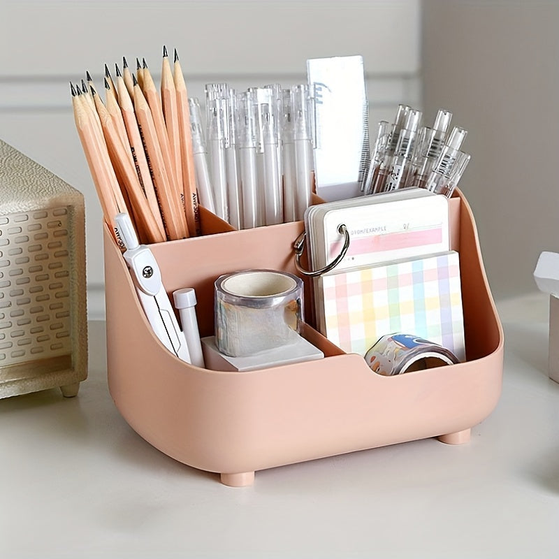 [Hot Selling] Versatile Vanity Organizer for Makeup & Skincare - Portable Plastic Storage Box for Bathroom, Bedroom, Office & Living Room