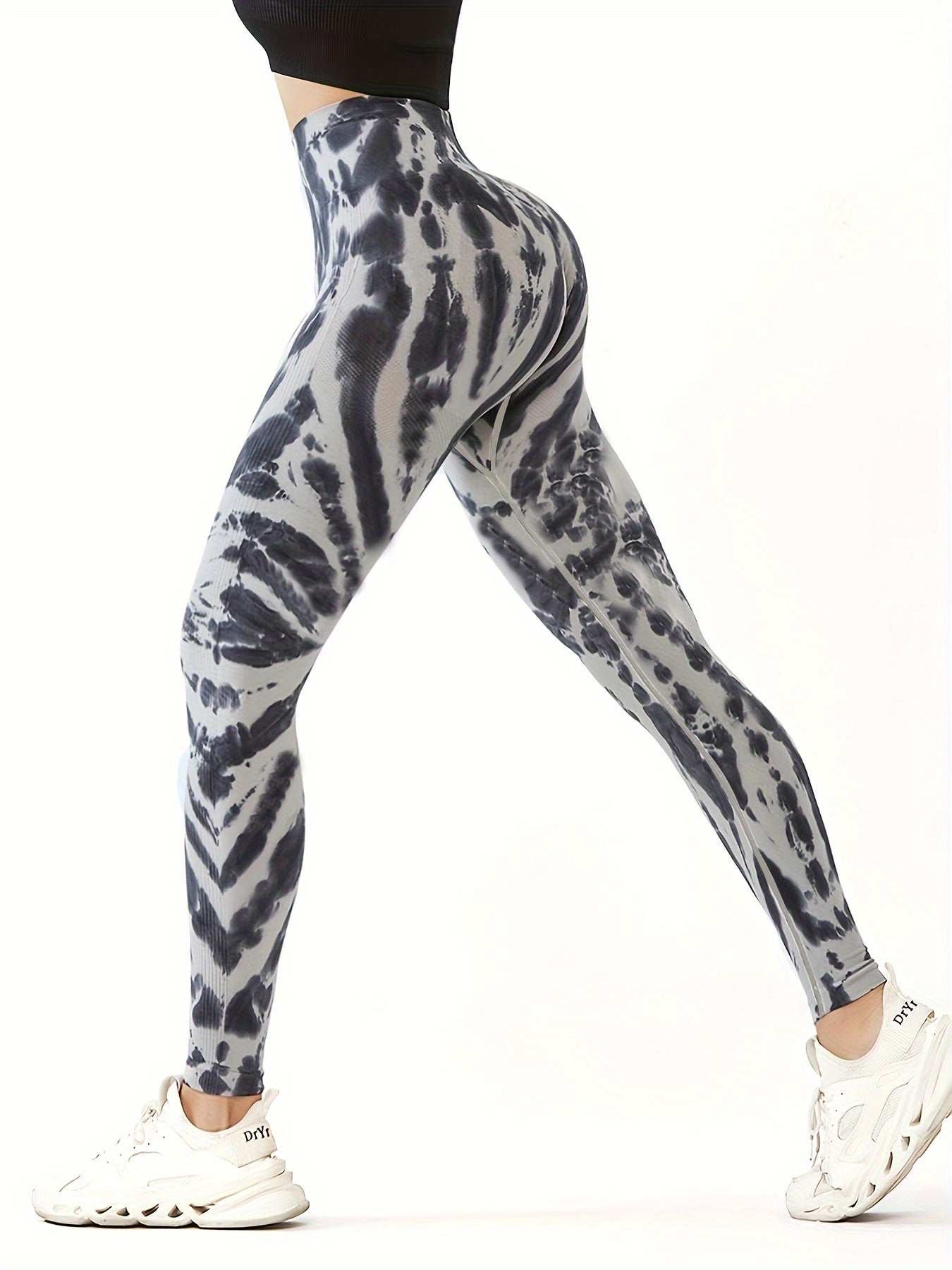 Tie-Dye High-Waisted Butt Lifting Yoga Pants for Women