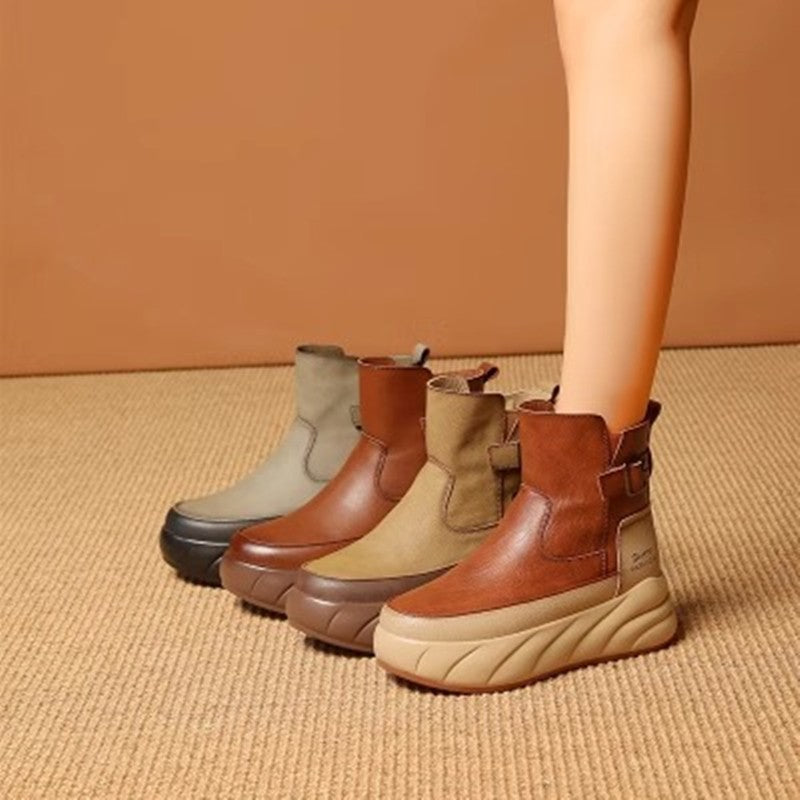 New! Trending 2024-2025 Fleece-lined Platform Boots 🔥