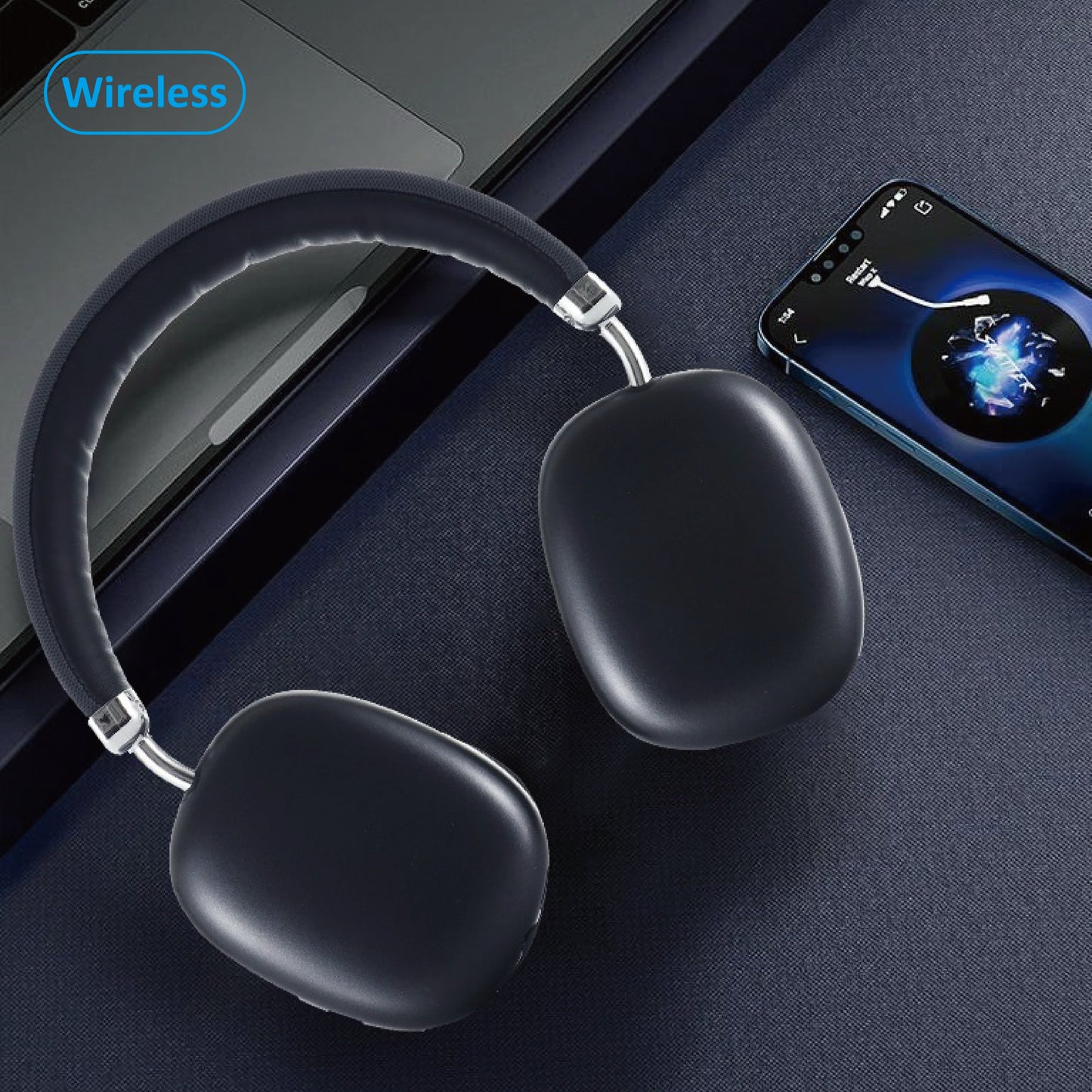 Upgrade Your Audio Experience: Wireless Headphones with Immersive Sound, Built-in Mic, and Lightweight High End Clean Design